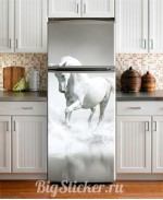 Наклейка на холодильник Лошадь Z023